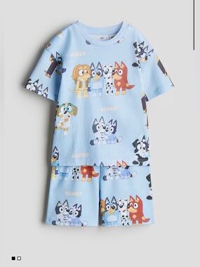 H&M 2-PIECE PRINTED SET Bluey